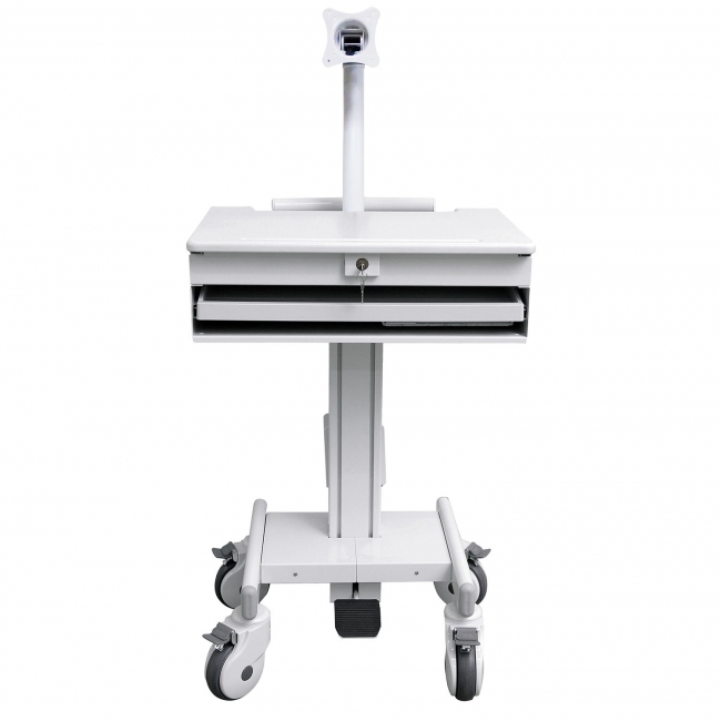 Mobile Medical Trolley with Gas Spring Lift