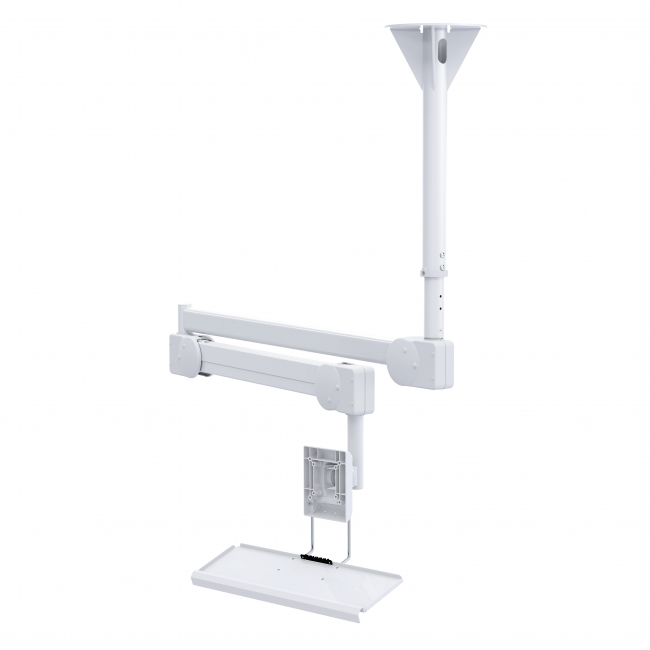 LCD/TV Monitor Arm with Wall Mounting and Keyboard tray