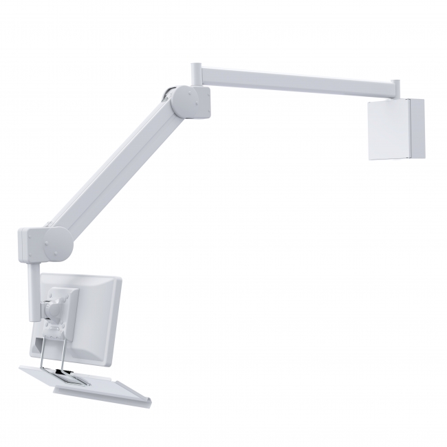 LCD/TV Monitor Arm with Wall Mounting and Keyboard tray