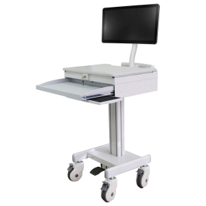 Mobile Medical Trolley with Gas Spring Lift