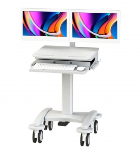 Medical Dual Monitor Cart