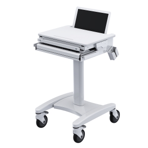 Medical Laptop Cart with Pull-out Tray for Keyboard and Mouse