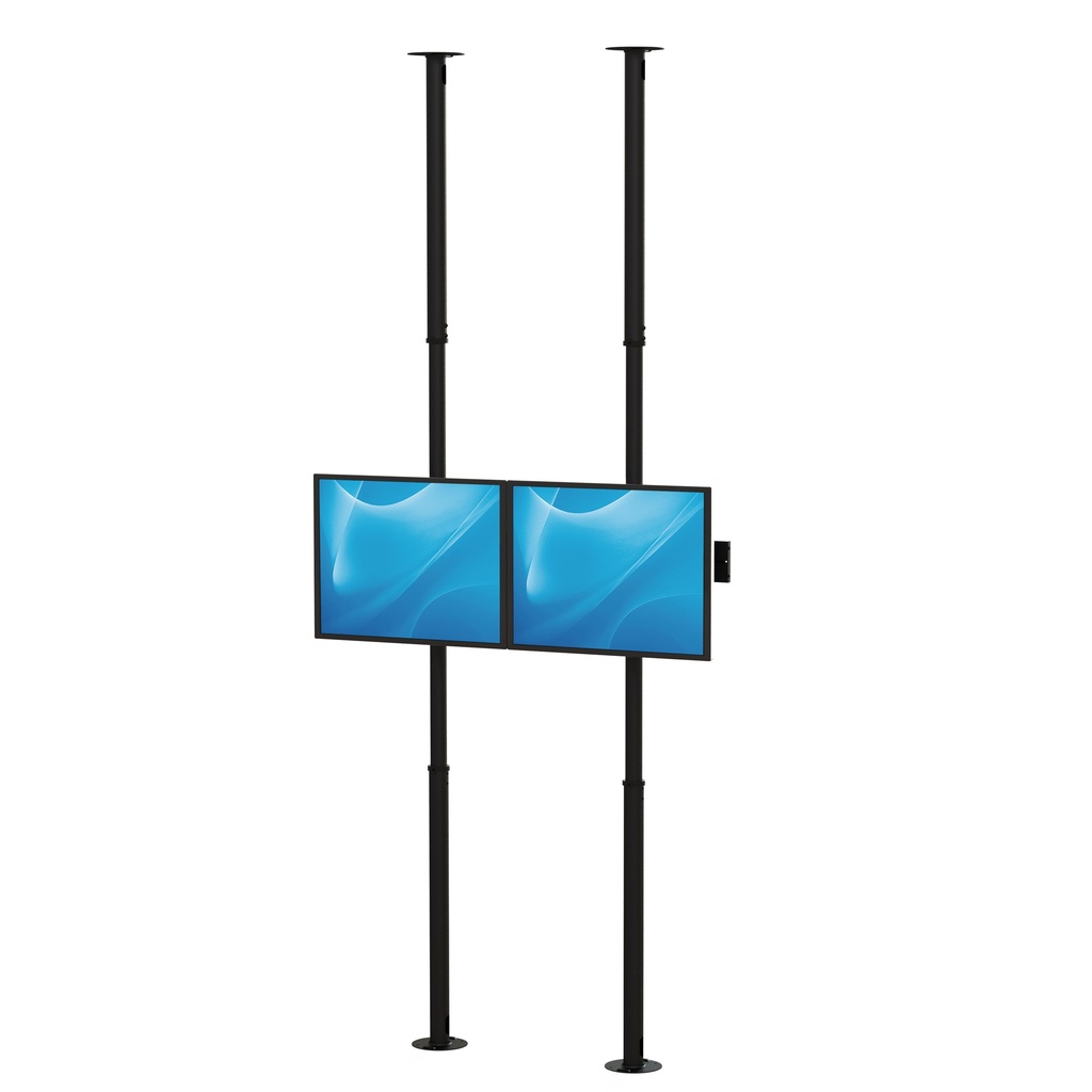 Ceiling -to - floor TV mount(Side by Side)