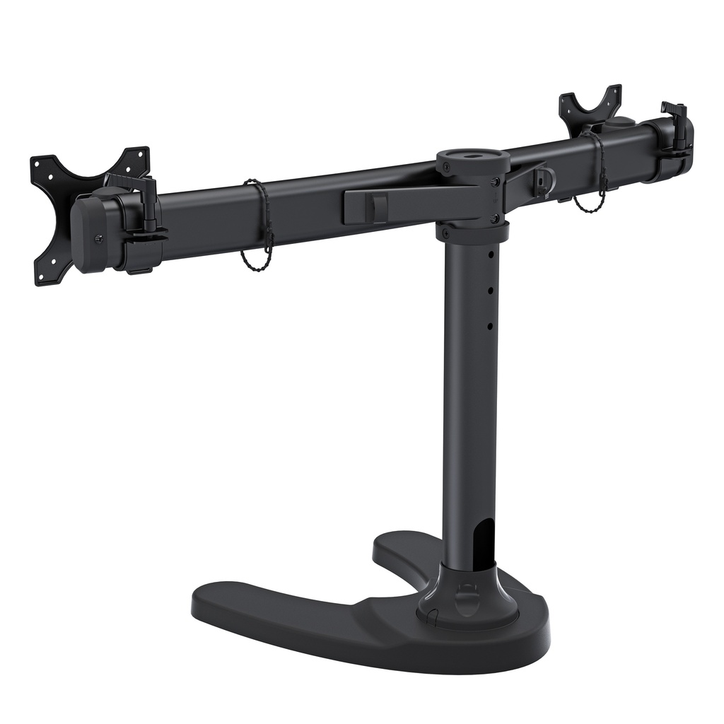 Curved Dual LCD Monitor Stand (Free Standing)