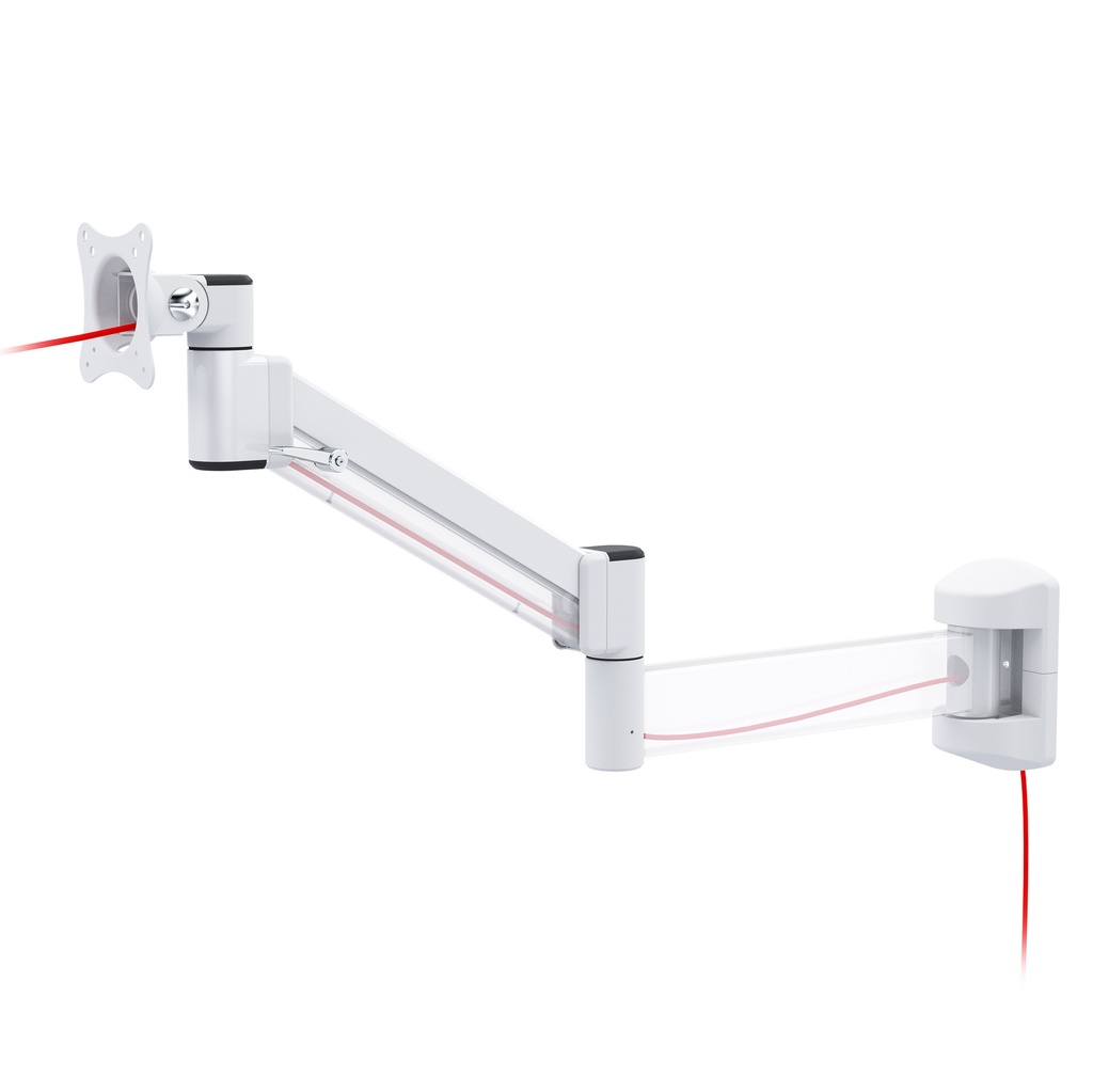 Wall Mounted Gas Spring Monitor Arm
