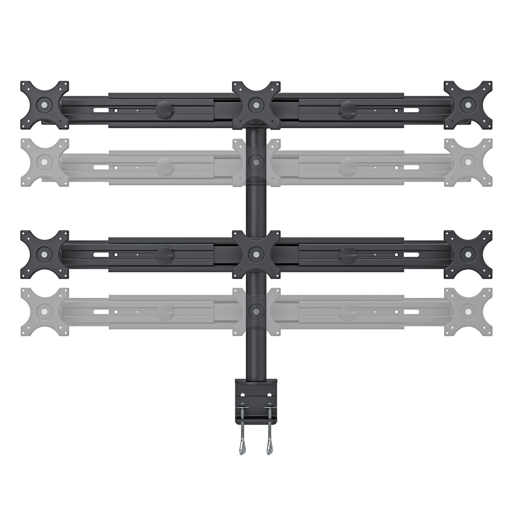Six-Screen LCD Monitor Mount