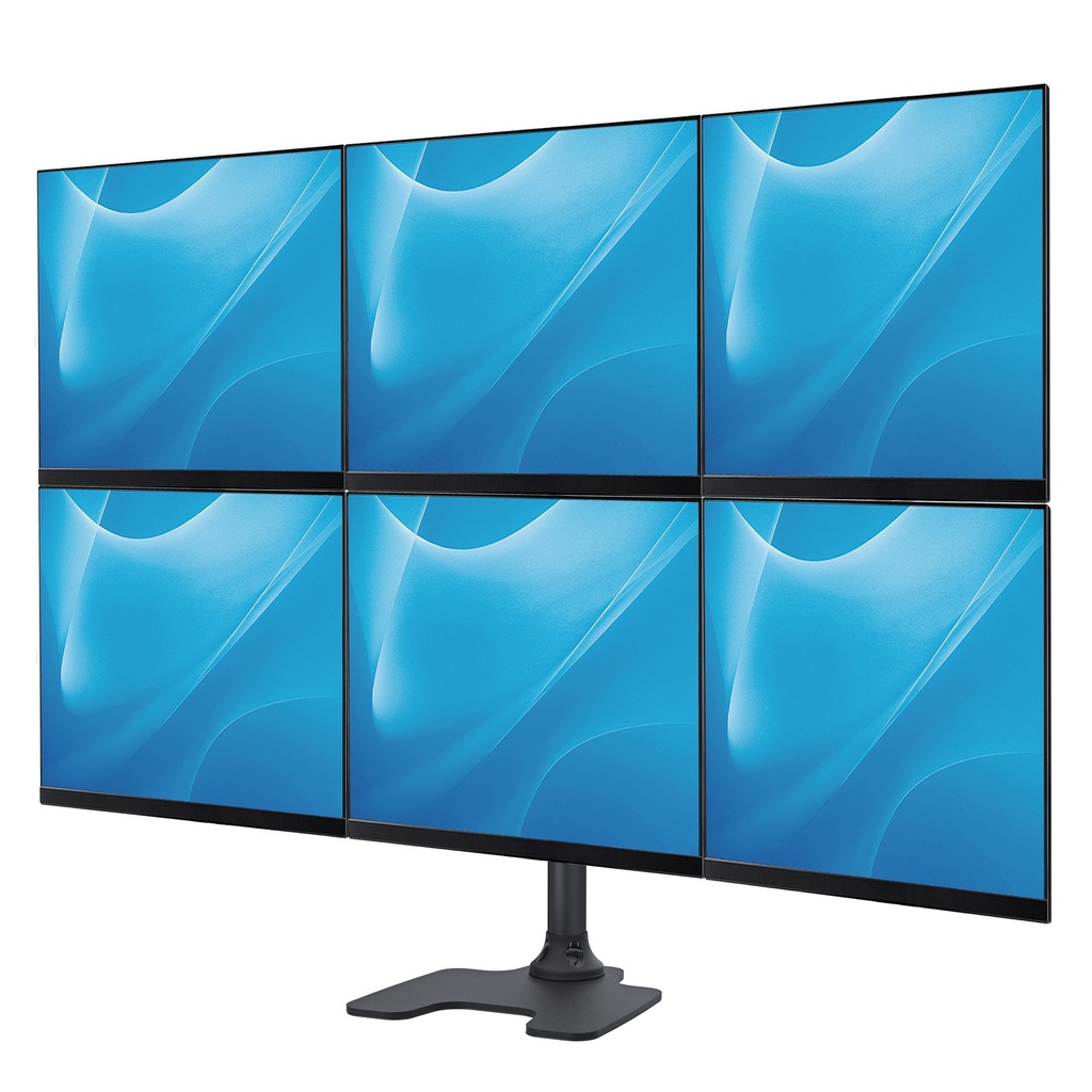 Six-Screen LCD Monitor Stand