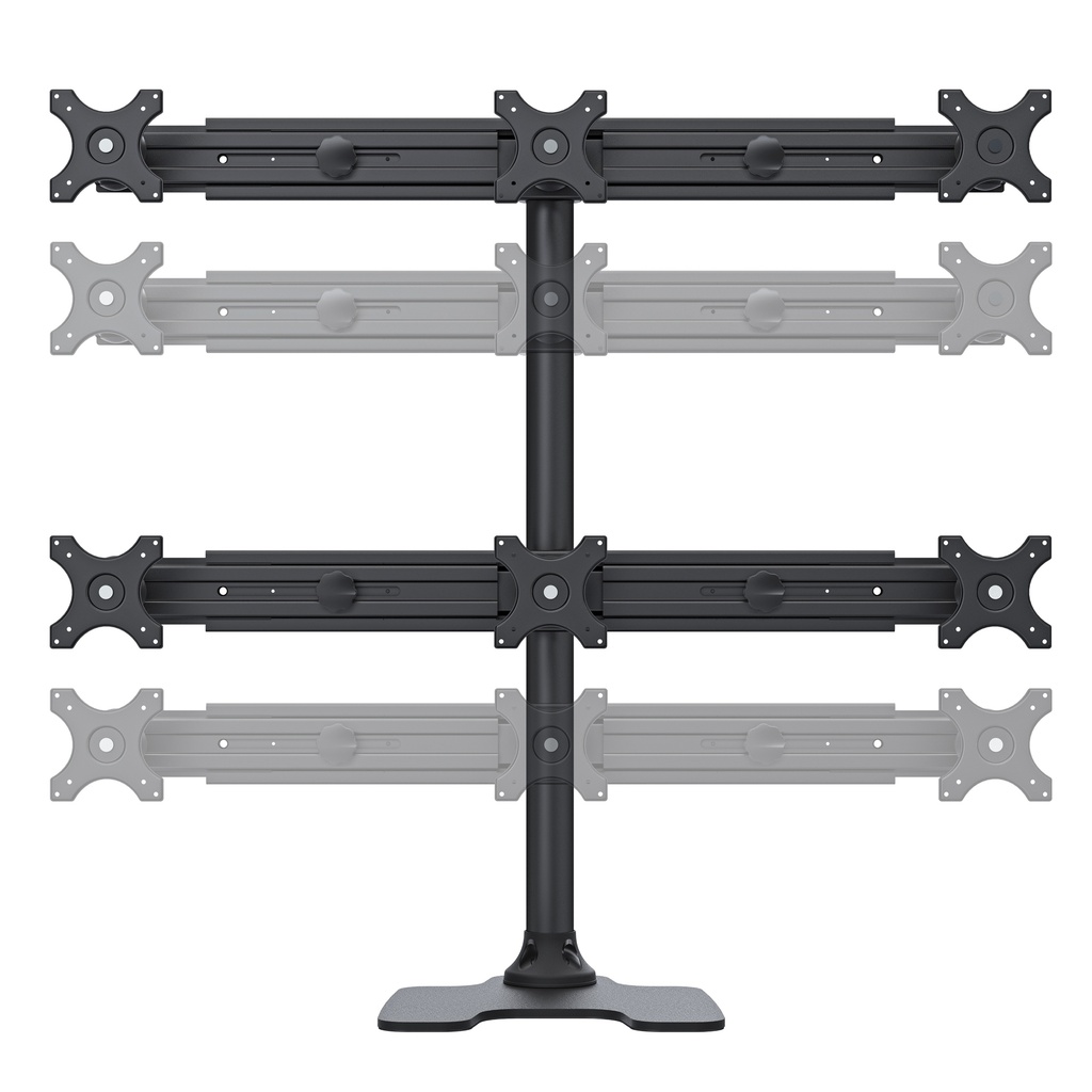 Six-Screen LCD Monitor Stand