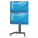 デュアルプラズマTV/LCDカート