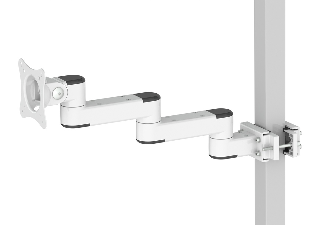 LCDテレビ角型チューブマウント（ケーブル管理付き2"-3"）